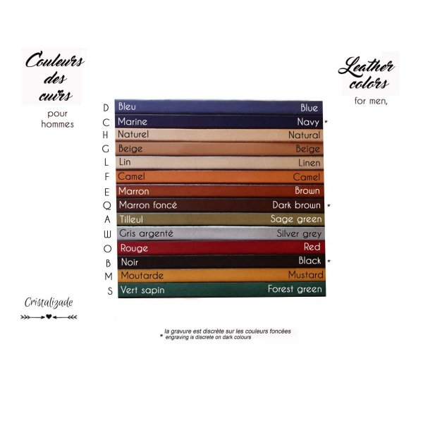 Zweifarbiges Leder- und Metallarmband zum Selbstgestalten