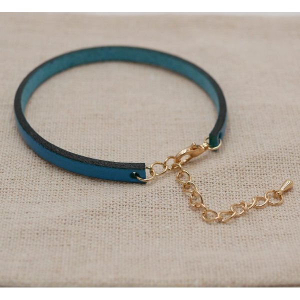 Fu&szlig;kettchen aus feinem Leder zum Anpassen durch Gravur