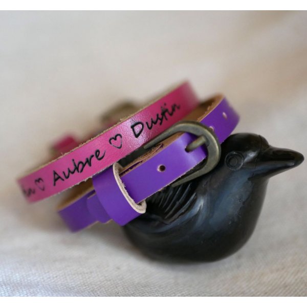 Lederarmband graviert einfache Drehung zu personalisieren gemischte Erwachsene Kind