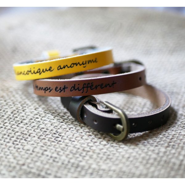 Lederarmband graviert einfache Drehung zu personalisieren gemischte Erwachsene Kind