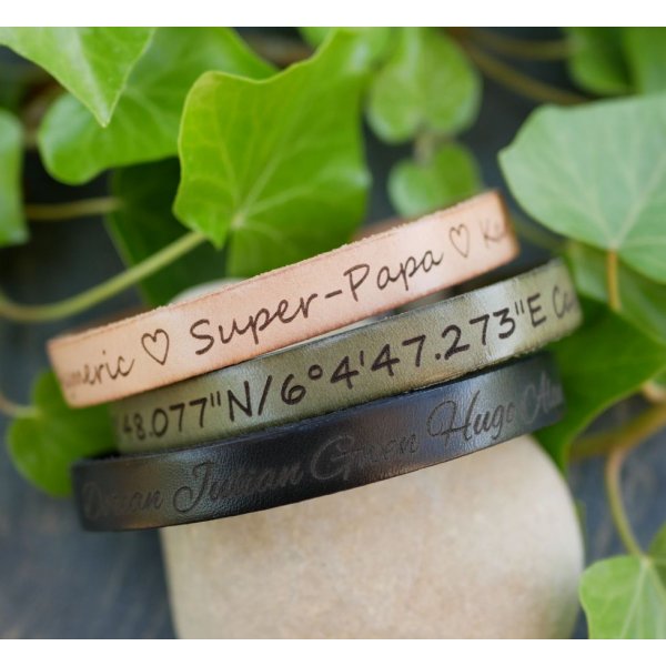 Lederarmband mit ethnischem Magnetverschluss zum Selbstgestalten