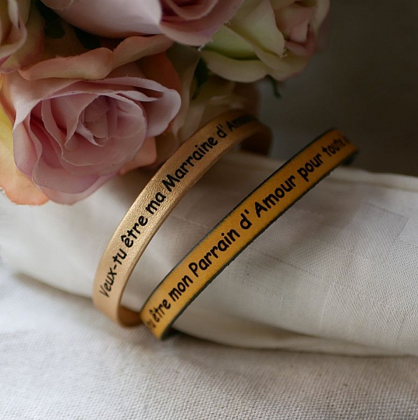 Lederarmband zum Selbstgestalten durch Gravur elegante Magnetschlie&szlig;e