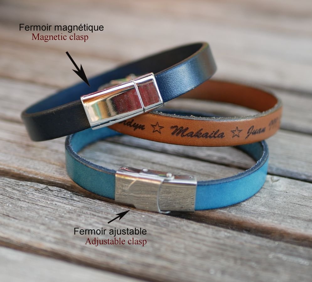 Armband für Mädchen aus Leder und personalisierbarem Schmetterlings-Charm