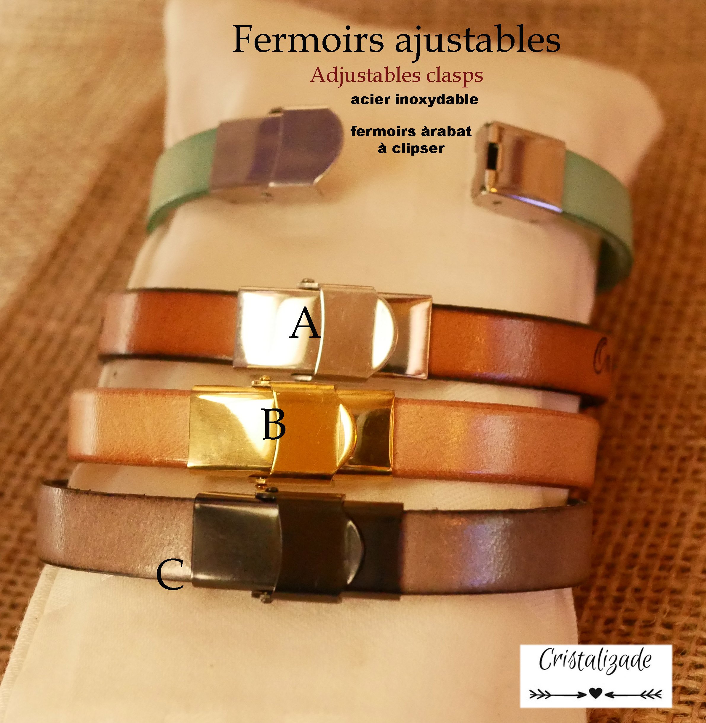 Herrenarmband aus Duoleder, das durch Gravur personalisiert werden kann