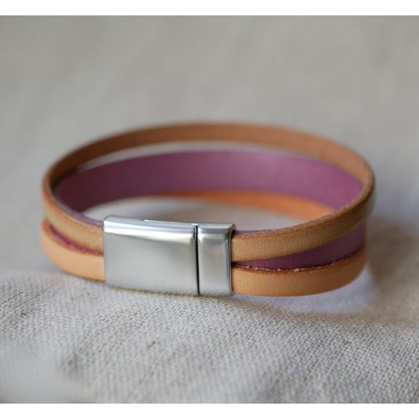 Pfirsich und Rose Manschettenarmband in Customize 