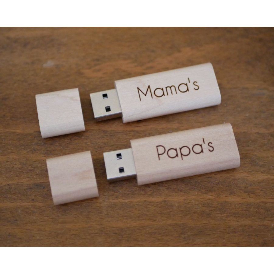 Geschenkset für Männer USB-Stick mit Gravur + personalisierbares Lederarmband + Makramee-Schlüsselanhänger 