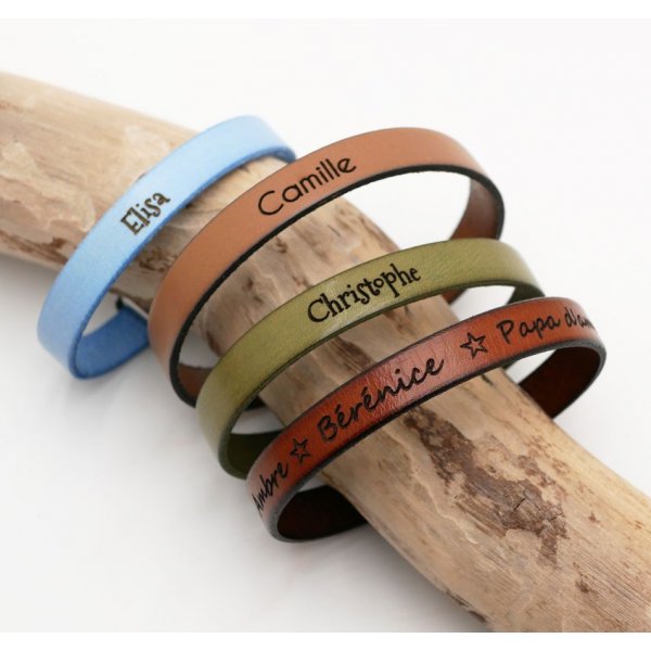 Damen-Geschenktasche mit graviertem Holzkugelschreiber + personalisierbares Lederarmband + Schl&uuml;sselanh&auml;nger 