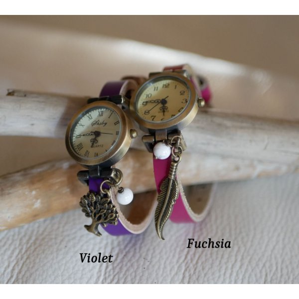 Uhr Lederarmband vollst&auml;ndig anpassbar 