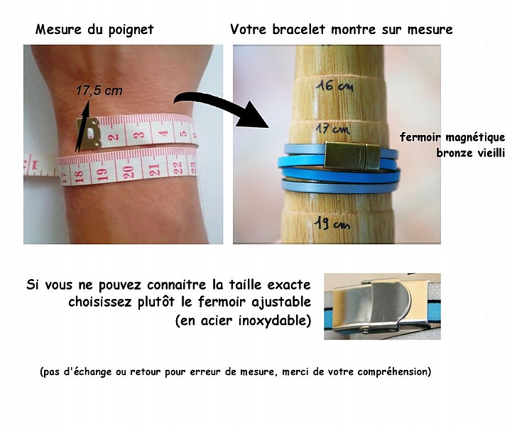 Personalisierbare Uhr mit bronzefarbenem Zifferblatt und arabischen Ziffern auf Duolederarmband mit 2 Umdrehungen 