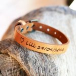 Herrenarmband aus Naturleder graviert zu personalisieren 