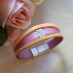 Pfirsich und Rose Manschettenarmband in Customize 