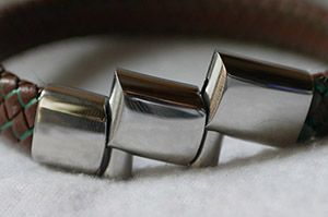 Gebürsteter Stahl mit Verlängerung (+ 2.50 €)